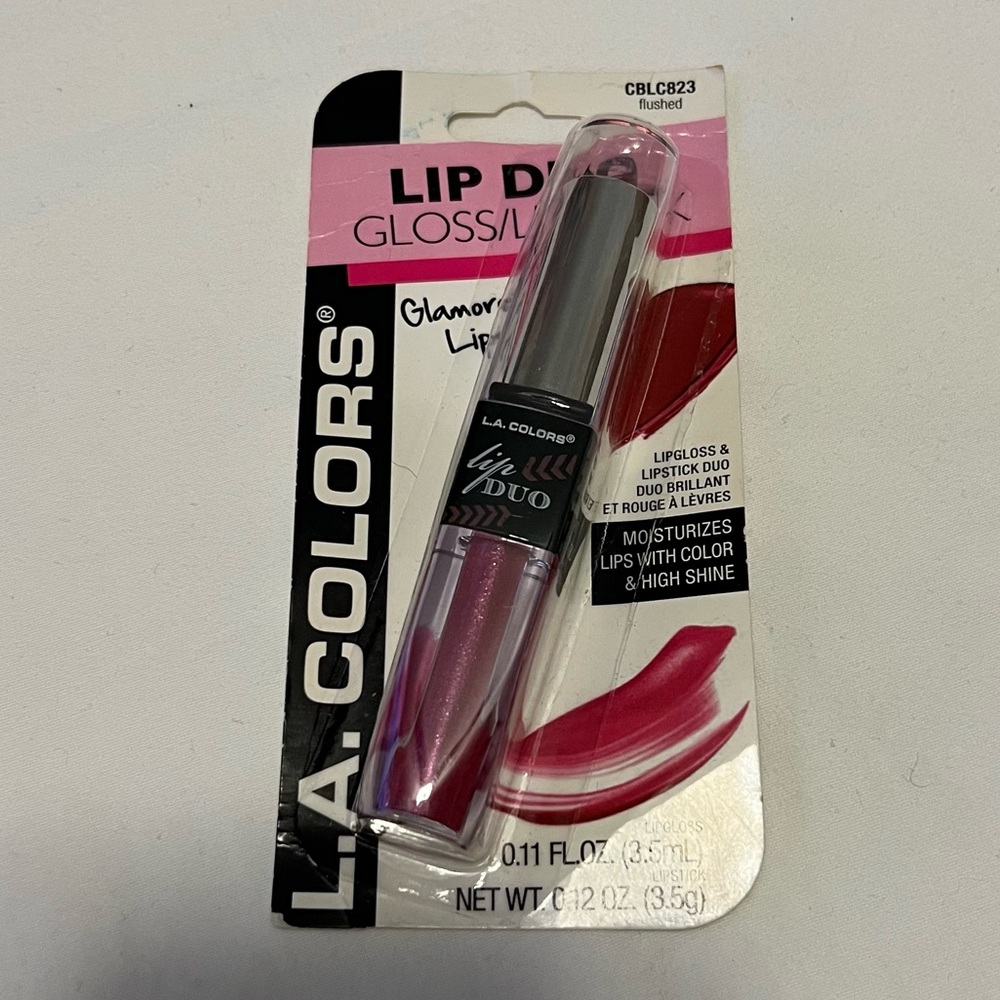 L.A. Colors Lip Duo Gloss/Lipstick Flushed